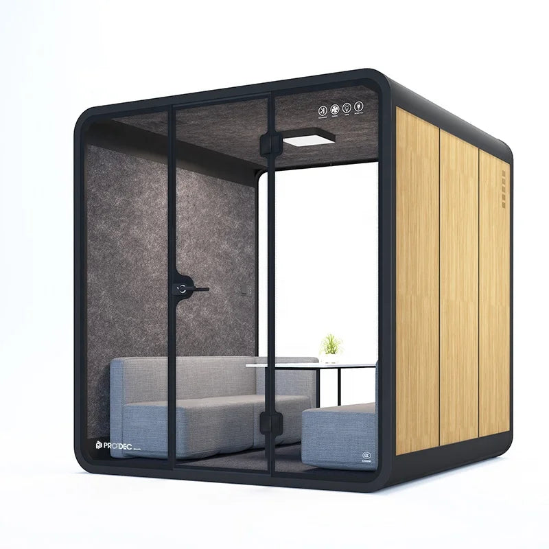 Meeting Pod – Soundproof Booth – Aluminum Frame | KIMLUD