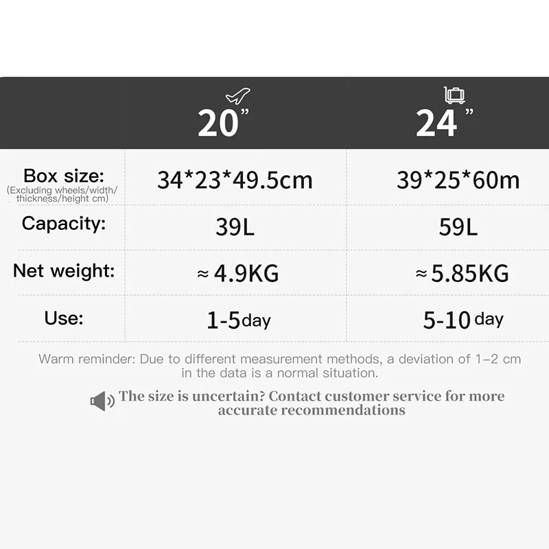SUSHIMU 20-inch all-aluminum-magnesium alloy luggage with front opening, trolley suitcase, carry-on suitcase, metal travel