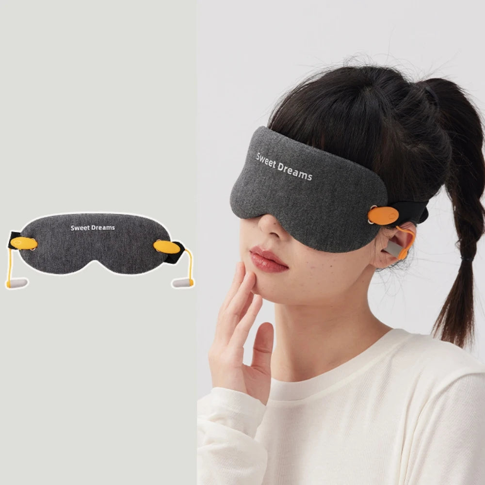 2-in-1 3D Blackout Sleep Mask with Noise Cancelling Ear Plugs - For Men & Women  Travel Relieving Eye Fatigue & Improving Sleep