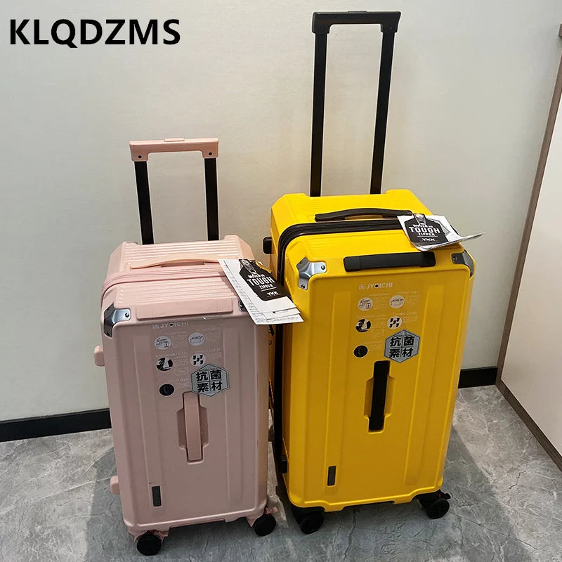 KLQDZMS Luggage Women's Large-capacity Trolley Bags Family Travel Essentials Password Box ABS + PC Universal Wheel Suitcase