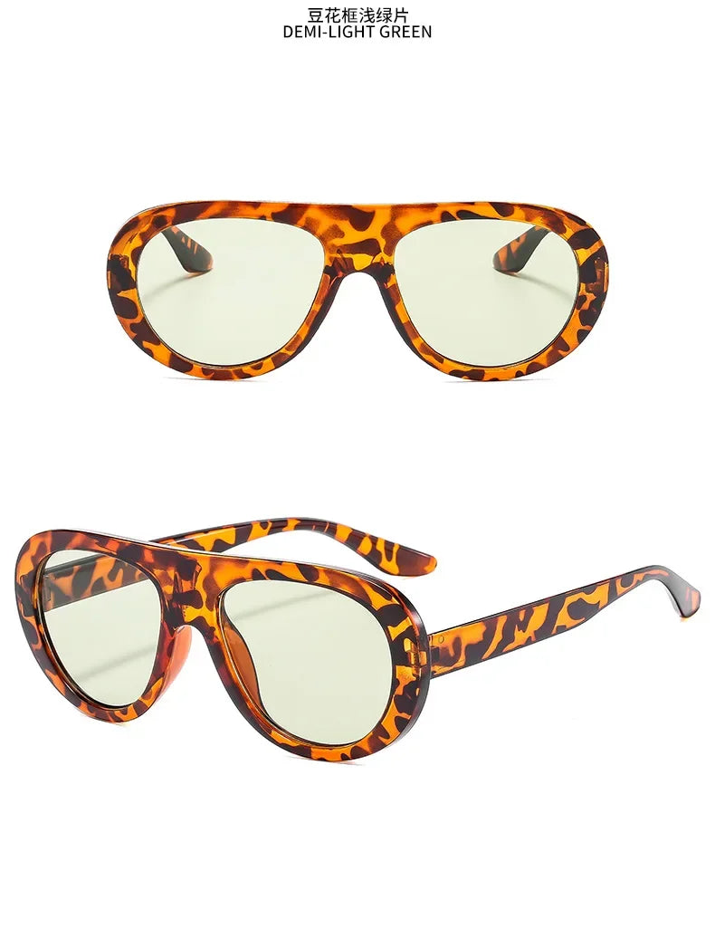 Acetate Sunglasses Oversized Hip Hop - Black | KIMLUD