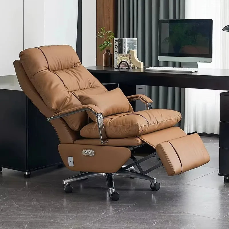 Nordic Ergonomic Office Chair Armrest — Orange | KIMLUD