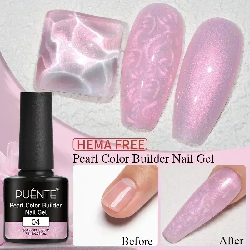 Reflective Glitter Gel Nail Polish Multidimensional Holographic Sparkle, UV-Curable Finish — Pink Lilac | KIMLUD