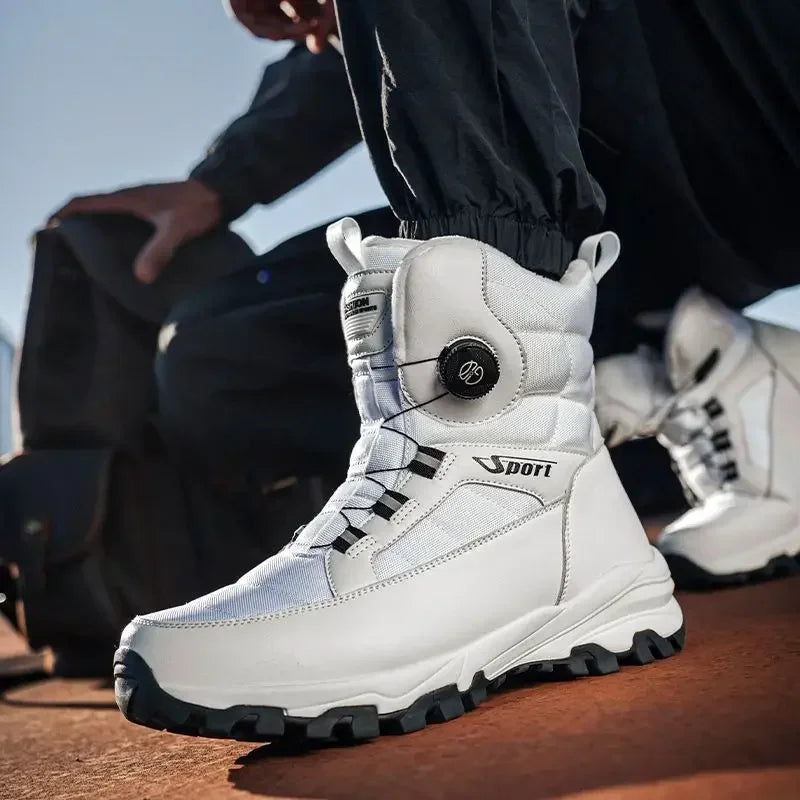 2024 Winter New Thick-soled Non-slip Comfortable Lightweight Velvet Outdoor Cotton Boots Men