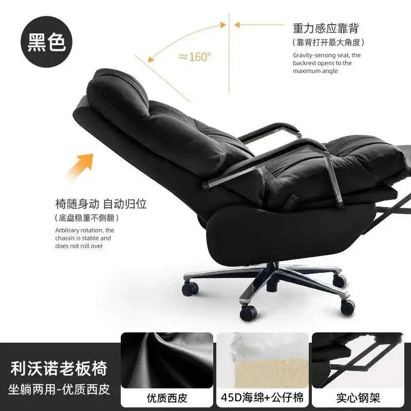 Nordic Cortex Fabric Recliner Chair Ergonomic — White | KIMLUD