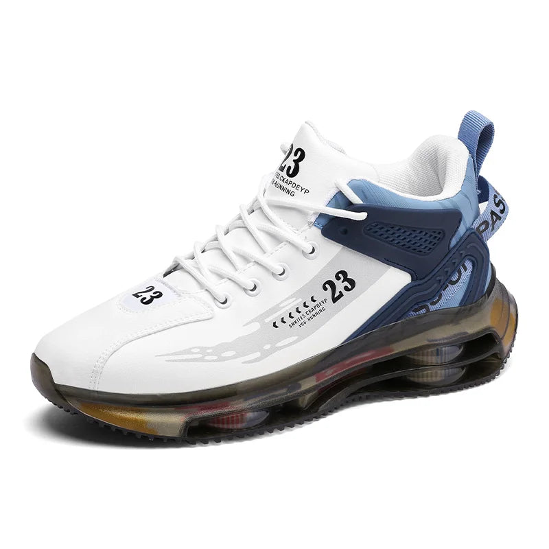 Mesh Breathable Sneakers Cushioned EVA — White | KIMLUD