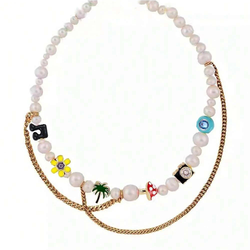 Pearl Multi-Layer Statement Necklace — Ivory | KIMLUD