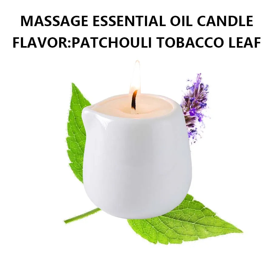 Coconut Wax Massage Candle Amber Vanilla — Amber-Gold | KIMLUD