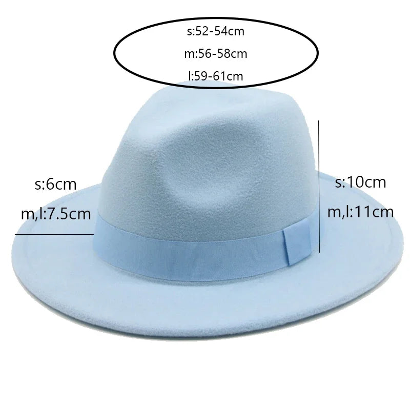 Fedora Hat – Unisex Decorative – Cotton-Polyester | KIMLUD