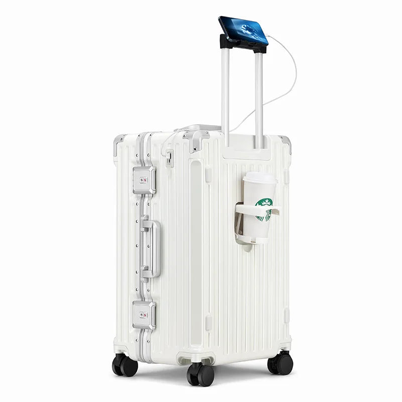 Plastic Luggage Set Large Capacity Spinner Case — 20Inches | KIMLUD