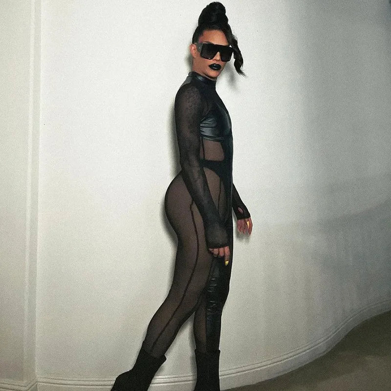 Jumpsuit – Cat Woman Cosplay – Polyester – Black | KIMLUD