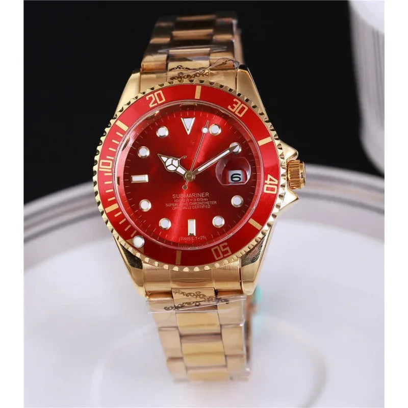 2025 Men Automatic Watch Business Waterproof Mechanical Watches Luxury Stainless Steel Day Date Mens Watch Man Gift AAA+
