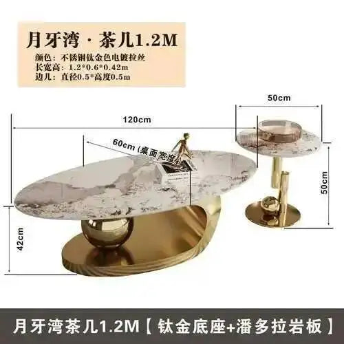 Nordic Living Room Coffee Tables Modern Design Decor Oval Coffee Tables Minimalist Mesa De Centro De Sala Home Furniture