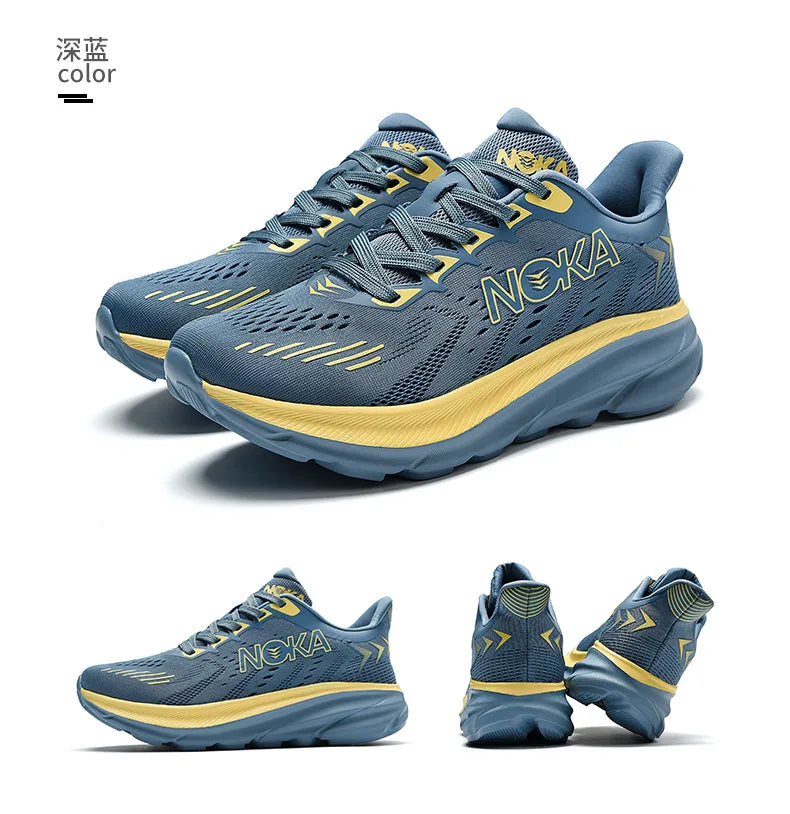 Carbon Plate Running Shoes Mesh Breathable — Cobalt Blue | KIMLUD