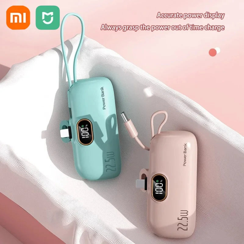 Xiaomi Mini Convenient Mobile Power Bank 30000mah Portable Fast Charging  suitable for iPhone 16 15 14 Samsung External Battery