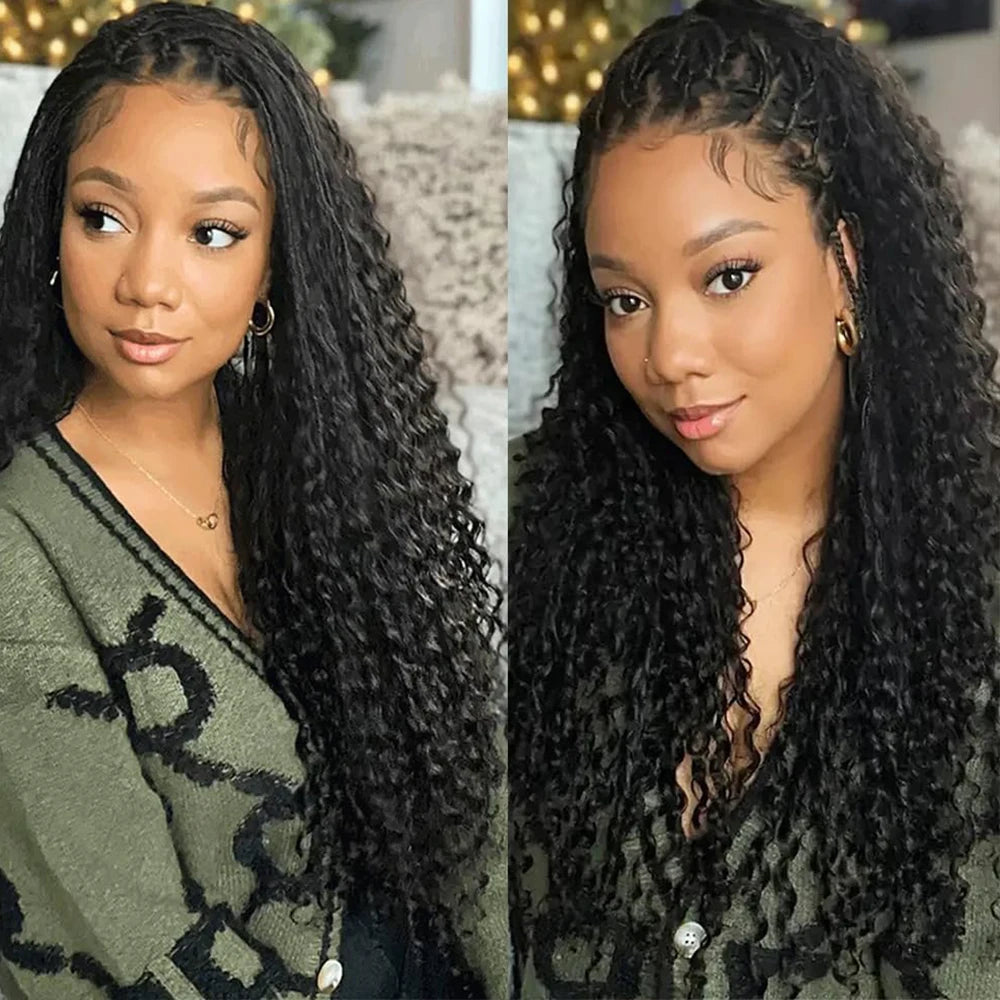 Lace Wig – 13x6 Curly Braided – 100% Human Hair | KIMLUD