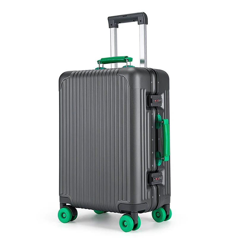 20 - inch Wide - handle Simple Student Luggage, 24 - inch Large - capacity Men's Travel Suitcase, 26 - inch Aluminum - frame Rol