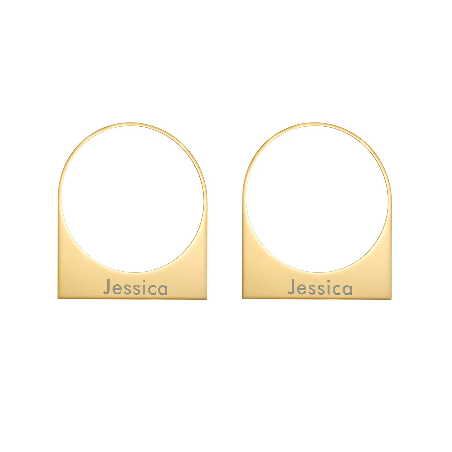 Diamon Custom Name African Large Hoop Earring Gold Color Stainless Steel Earrings Middle East Dubai Women Jewelry Handmade Gift