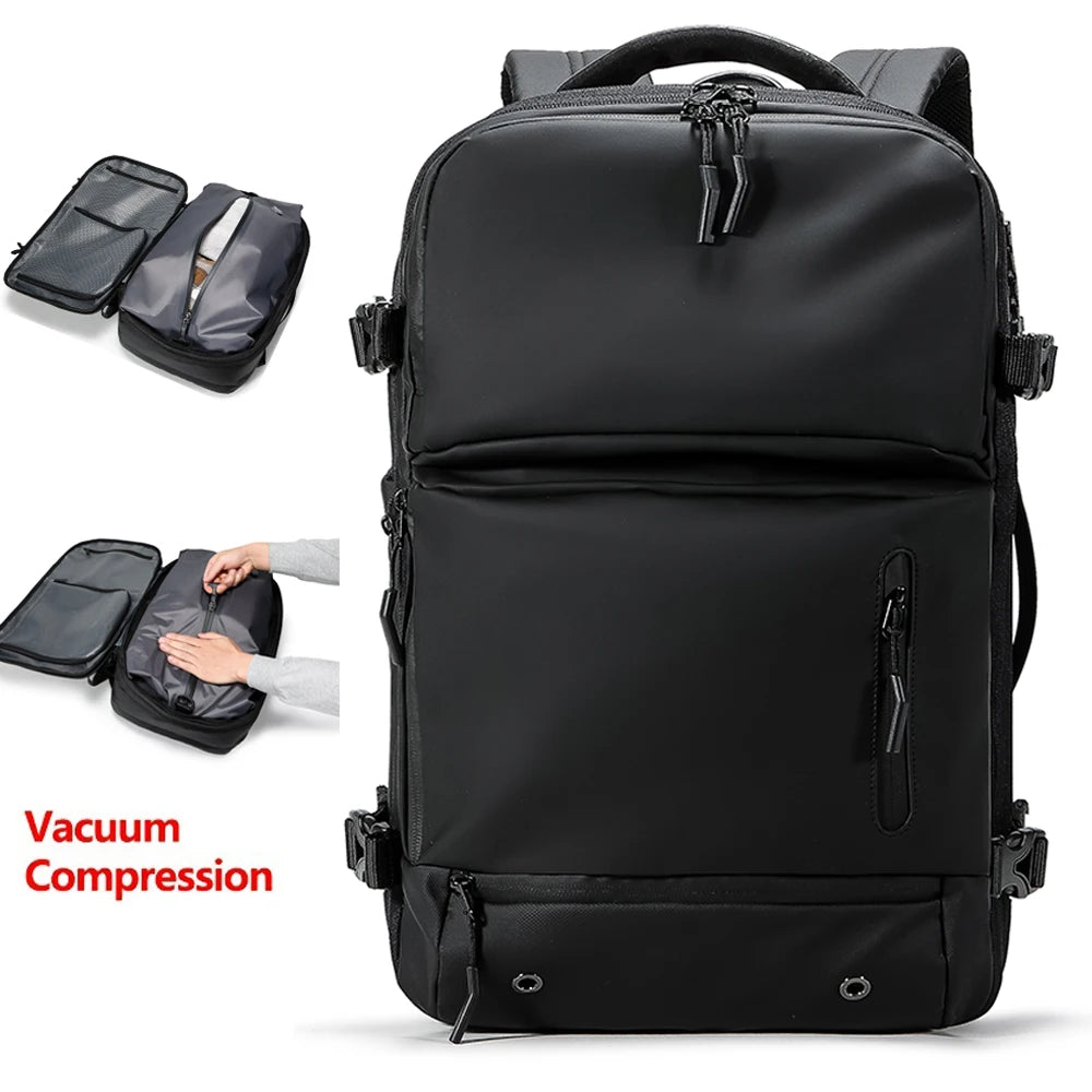 Men Travel Backpack vacuum compression 35L Laptop Backpack Business Large Capacity school Backpack Expanded Hiking backpack