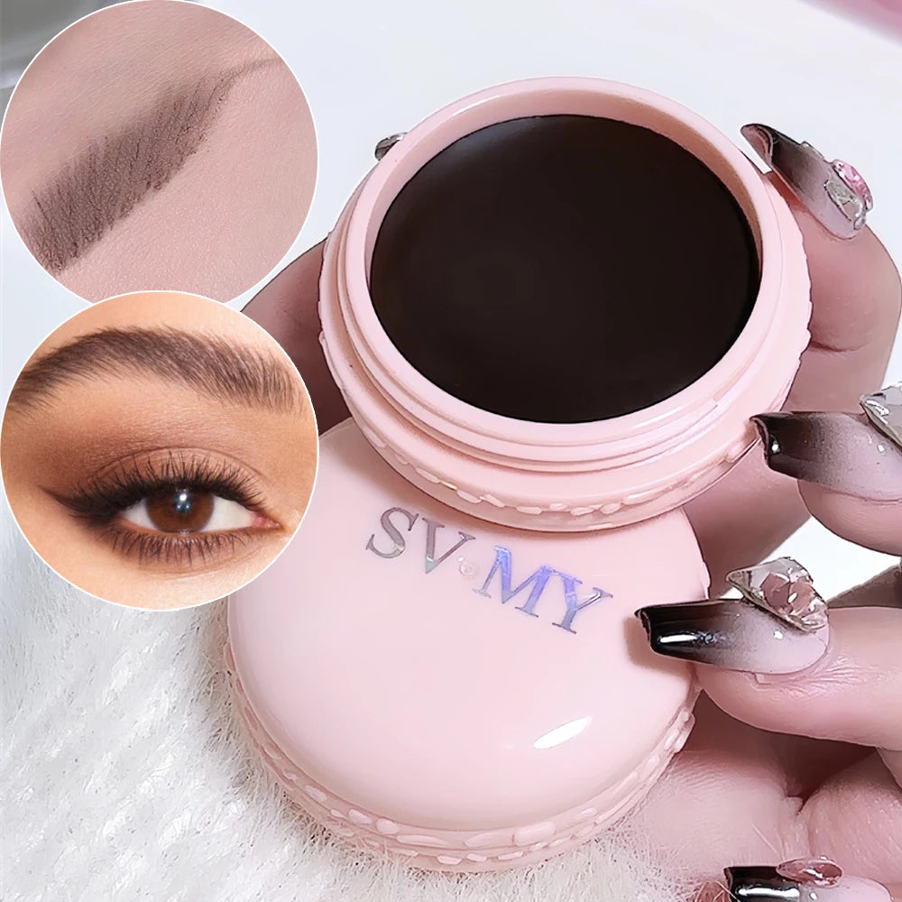 Cream-Based Eyebrow Pomade Waterproof Long-Lasting — Coffee Brown | KIMLUD