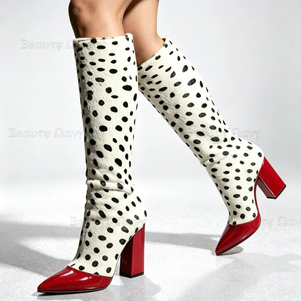 Leopard Print Boots – Pointed Toe – Green | KIMLUD