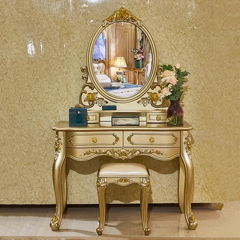 Large Princess Master Bedroom Set Double Villa High Luxury Human Bedroom Set Wooden Sleeping Letti E Mobili Nordic Furniture