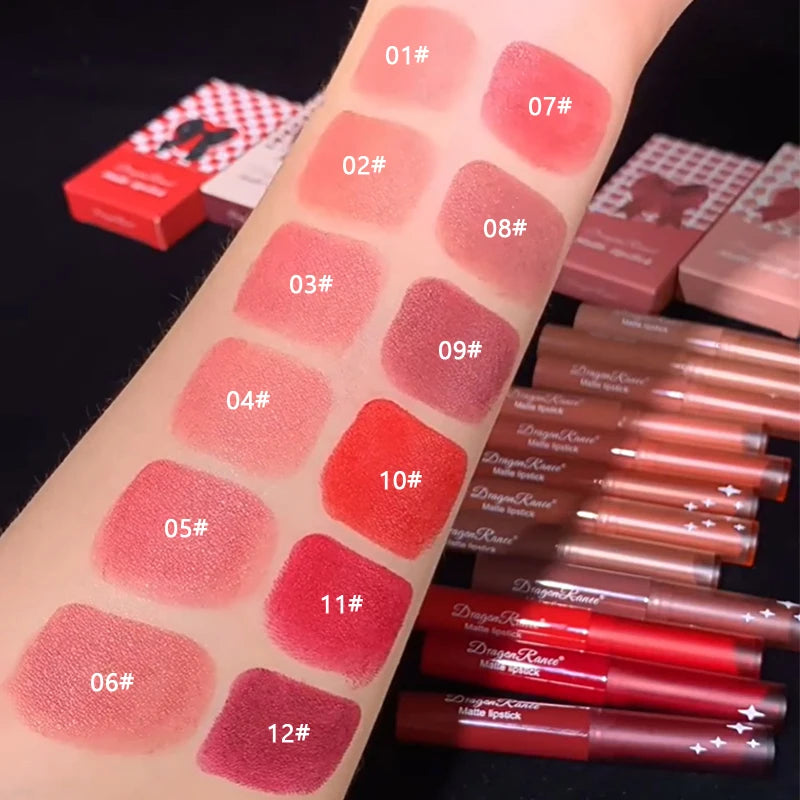 Matte Lipstick Waterproof Long-Lasting Velvet Finish Hydrating Formula — Nude Pink | KIMLUD