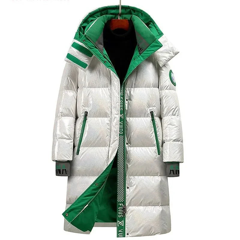 Men's Long Hooded Parka – Cotton Fill – Winter Coat | KIMLUD