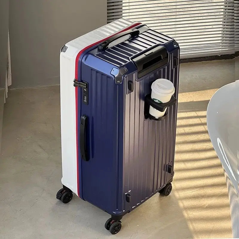 Thickened large capacity luggage compartment, 20 inch boarding case, 24 inch anti drop suitcase, password box, travel luggage