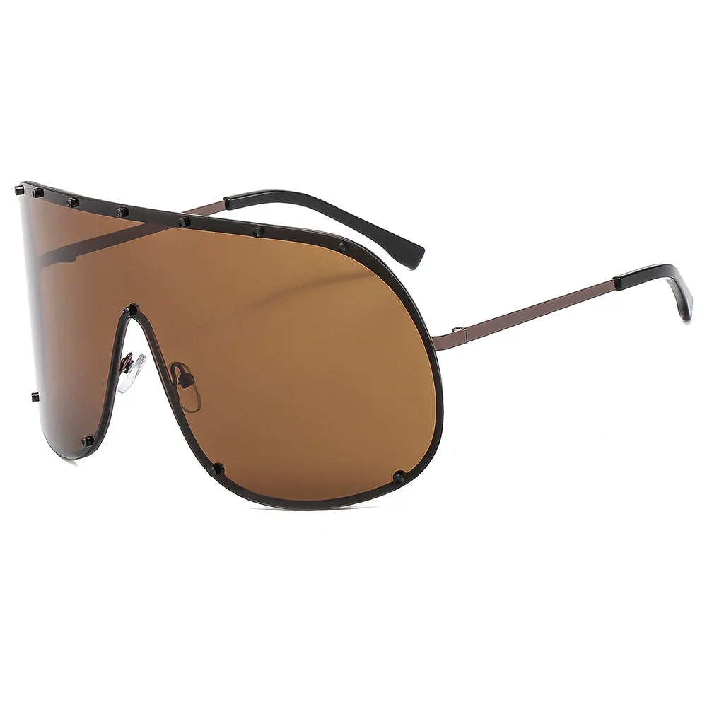 Polarized Sunglasses Alloy Frame Windproof — Sand | KIMLUD