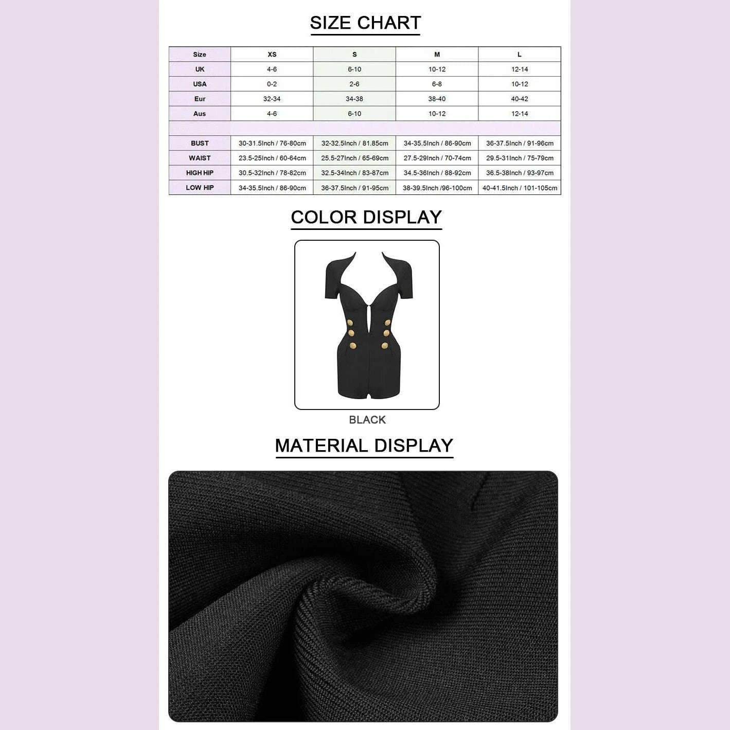 vc-2024-summer-new-womens-black-structured-romper-cut-out-short-sleeves-gold-button-details-bandage-bodycon-short-jumpsuitkimlud-womens-fashion-34625432