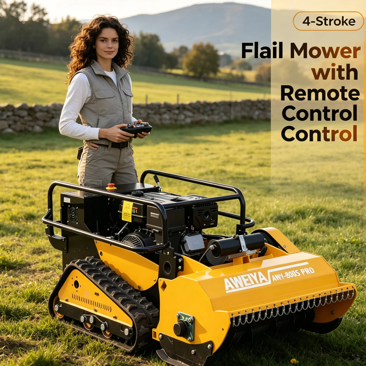Remote Control Lawn Mower – Petrol Engine | KIMLUD