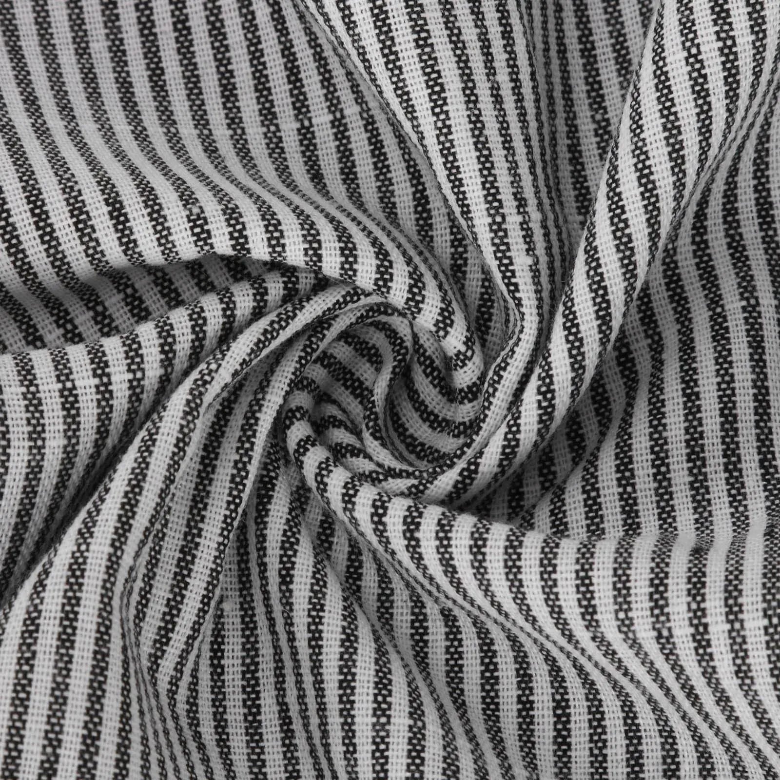 Cotton Maxi Dress Striped — Red and White | KIMLUD