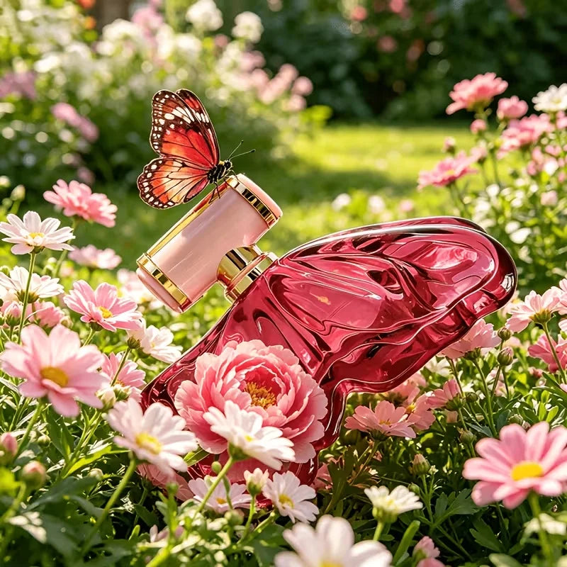 Refillable Floral Eau de Parfum Gift Box — Red | KIMLUD