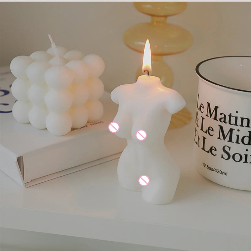 KIMLUD, Large Silicone Human Body Candle Mold Beauty Portrait Sexy Gypsum Resin Drop Glue Soap Chocolate Mould Soft Easy Demoulding, KIMLUD Womens Clothes