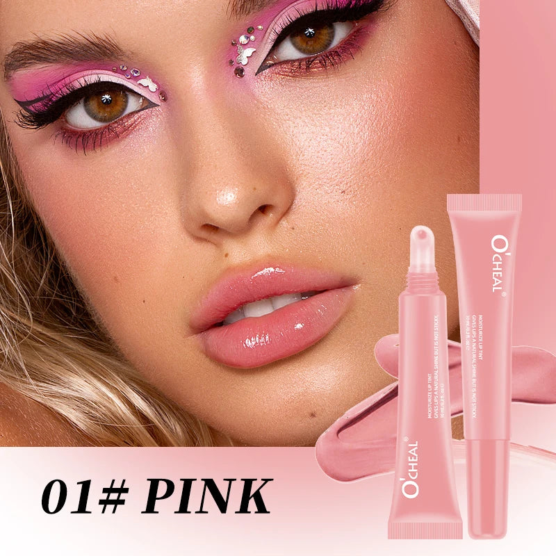 OCheal 5 colors Moisturizing Lip Mask Glaze Colored Lipstick Glass Colored Lip Gel Lip Balm Lipstick Lip Color Mouth Beauty