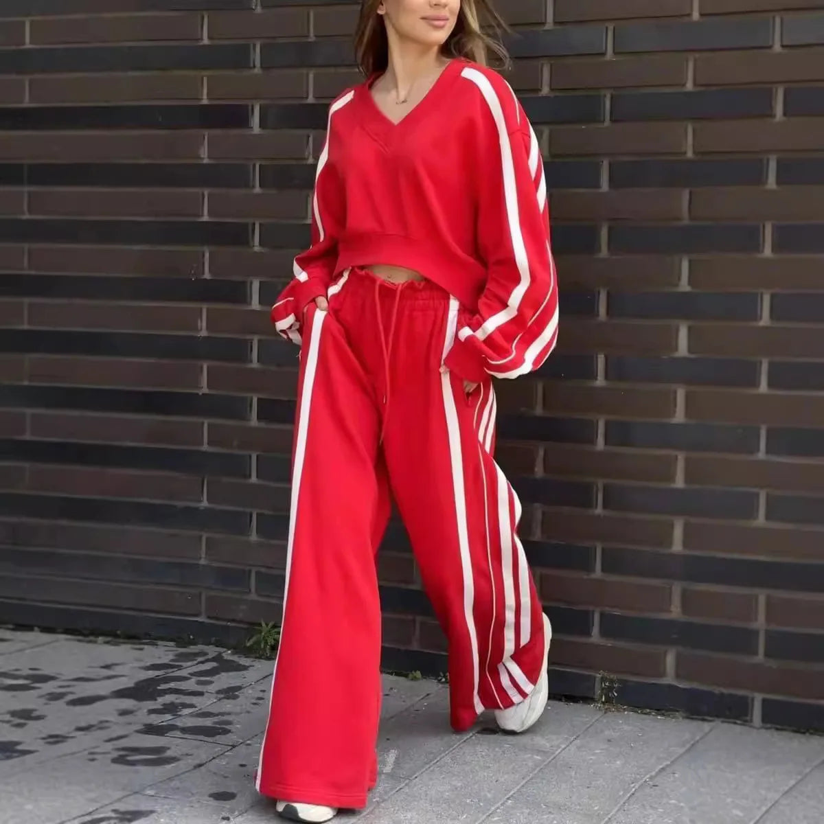 Two-Piece Set – Color-Blocked Design – Broadcloth | KIMLUD