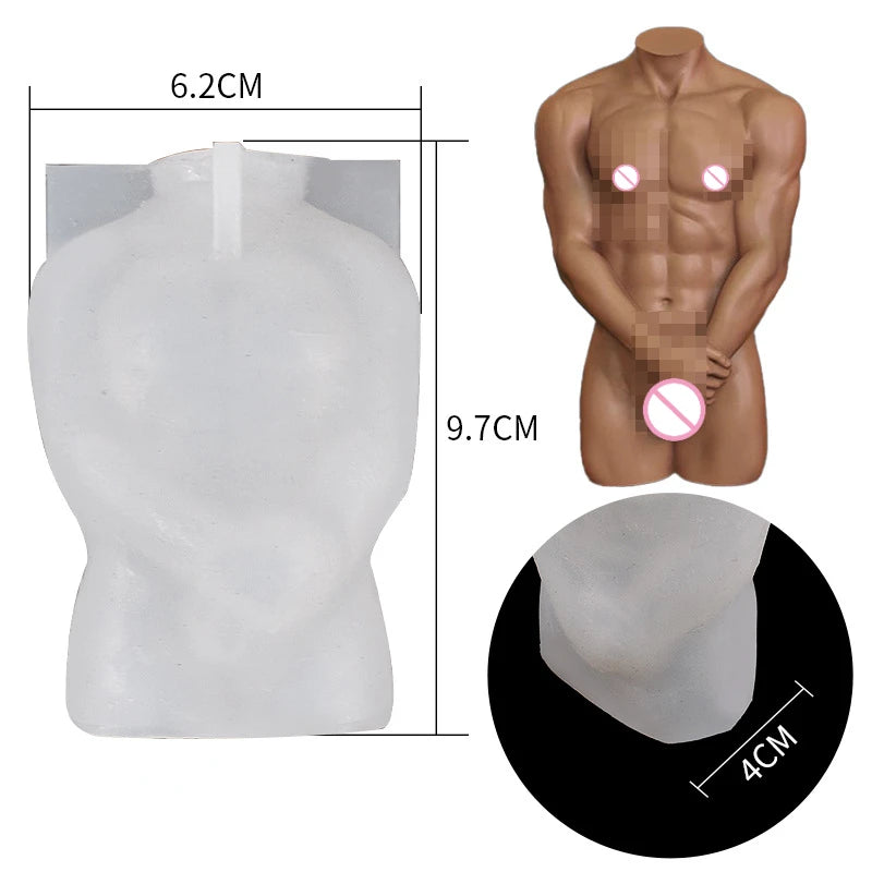 KIMLUD, Large Silicone Human Body Candle Mold Beauty Portrait Sexy Gypsum Resin Drop Glue Soap Chocolate Mould Soft Easy Demoulding, KIMLUD Womens Clothes