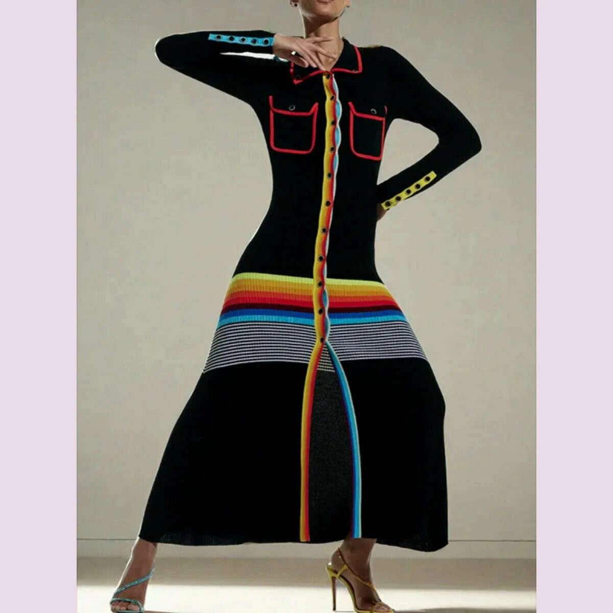 freeacy-womens-colorful-striped-skinny-dress-lapel-neck-long-sleeves-single-breasted-ankle-length-dress-autumn-womens-clothing-kimlud-kimlud-33922546