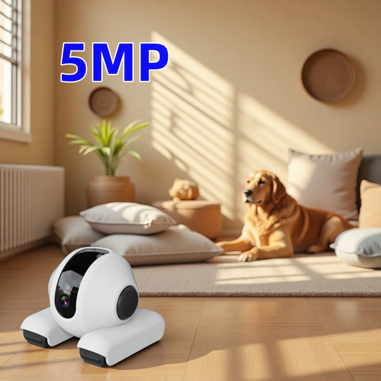 Wifi Pet Companion Robot Toy With Camera Cat Dog Smart Toy Pet Camera 5MP
