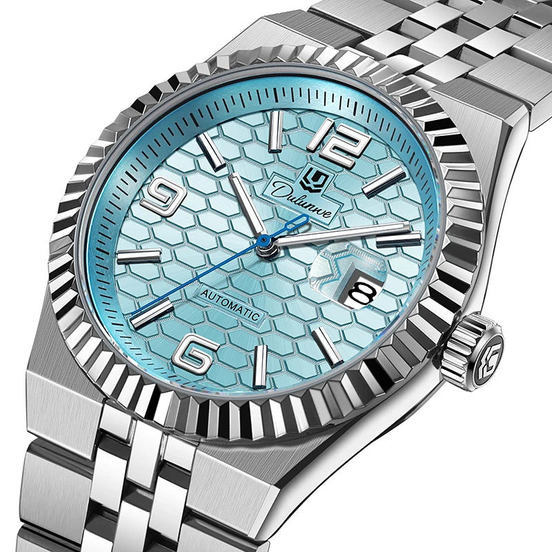 Stainless Steel Automatic Men's Watch — Silver | KIMLUD
