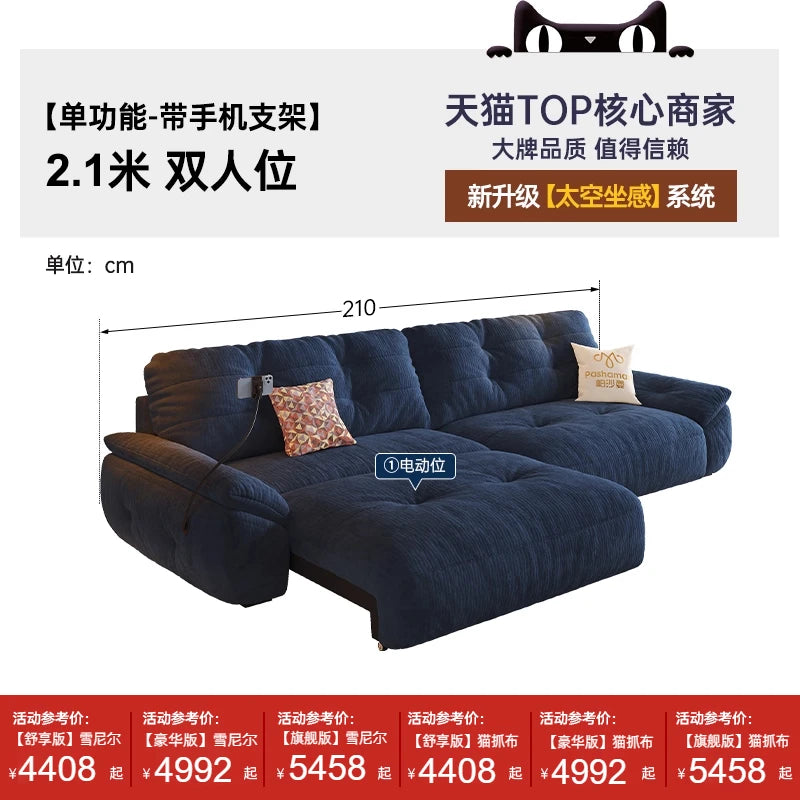 Minimalist Modern Sofa Foldable — Charcoal | KIMLUD