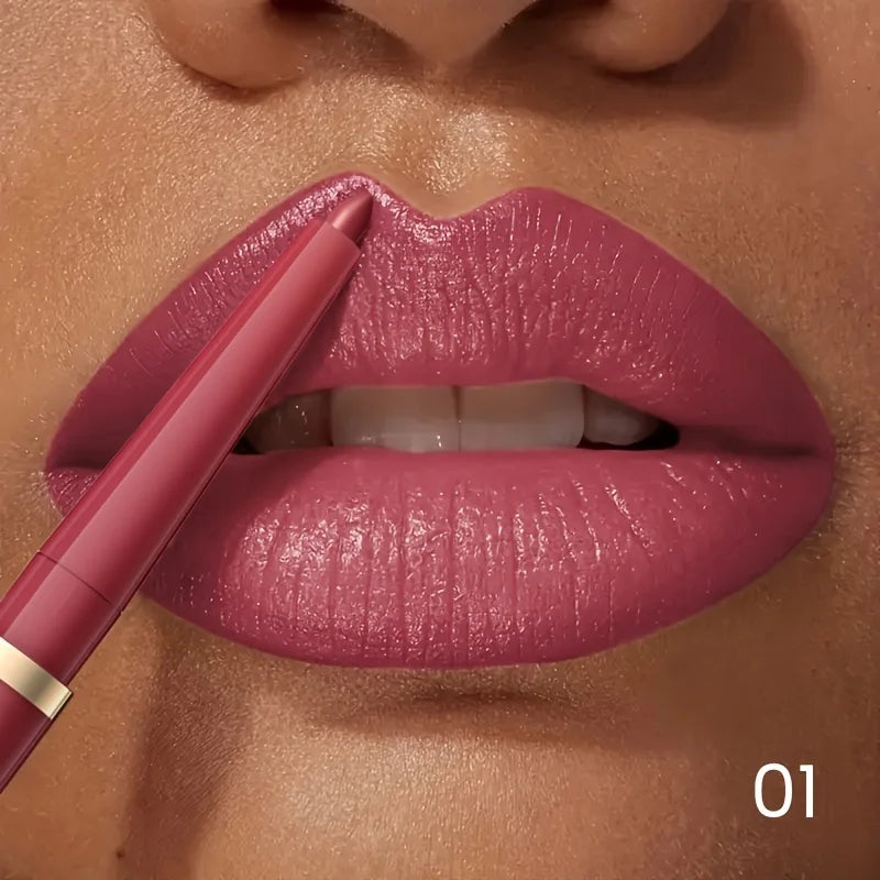 Waterproof Matte Lip Liner Pencil Retractable — Nude Matte | KIMLUD