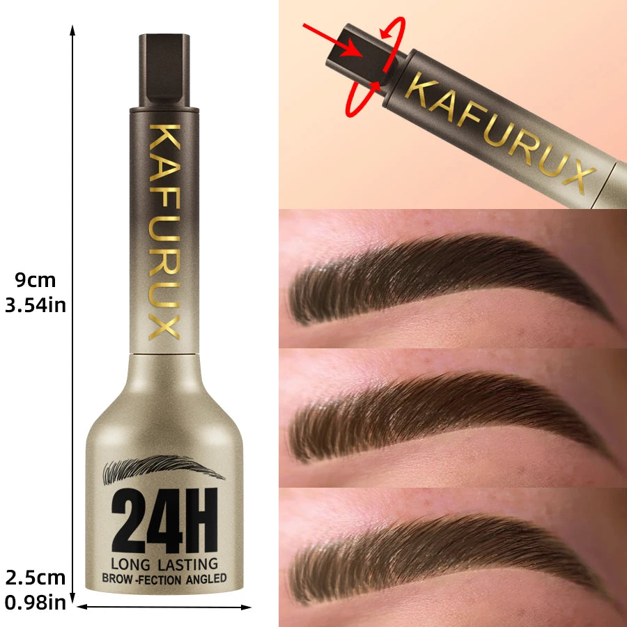 3D Dye Eyebrow Pencil Long-Lasting Waterproof — Black Brown | KIMLUD