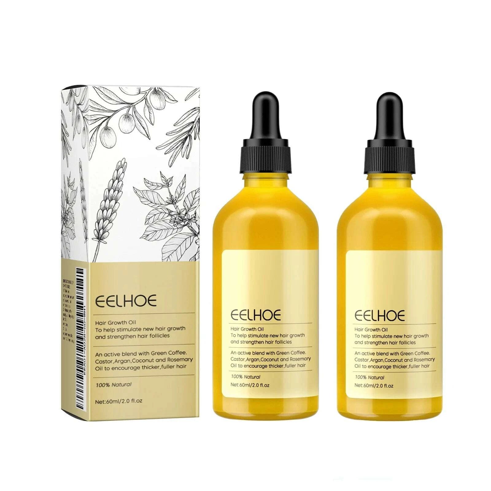 KIMLUD, 1/2/3pcs Natural Hair Growth Oil Rosemary Anti Hair Loss Regrowth Moisturizing Repair Anti Baldness Fast Hair Growth Serum Oil, KIMLUD Womens Clothes