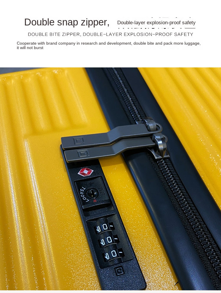 KLQDZMS High-quality Suitcase Large-capacity PC Trolley Case Women Boarding Box Family Travel Essentials Rolling Luggage