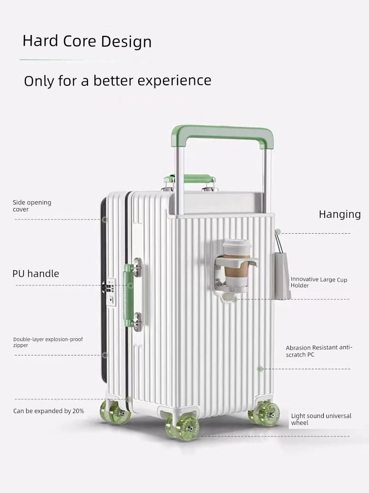 Side Cover Luggage Women's Expandable 28-Inch Wide Trolley Suitcase Men's 20-Inch Boarding Bag Women's 24-Inch Trolley Case