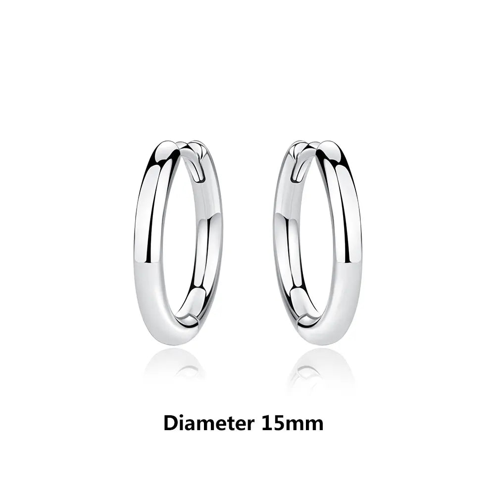 Sterling Silver Stud Hoop Earrings Crown Heart Bee — Rose Gold | KIMLUD