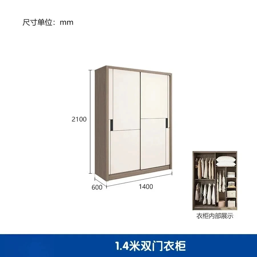 Luxury Modular Wardrobes Sliding Door Orgnizer Modern Bedroom Wardrobe Display Wooden Stylish Armario Ropero Bedroom Furniture