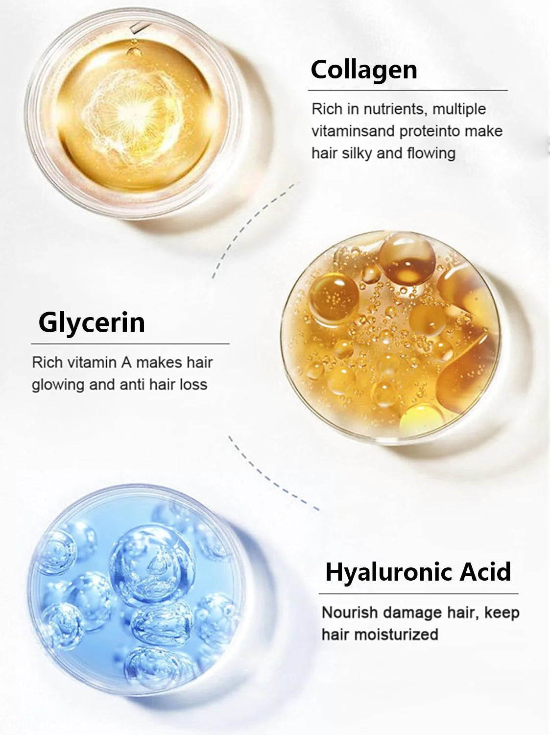 Collagen Keratin Hair Mask Dual Oil Control Repair For Damaged Strands — Deep Burgundy | KIMLUD